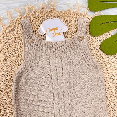 Jardineira de linha pipoca areia